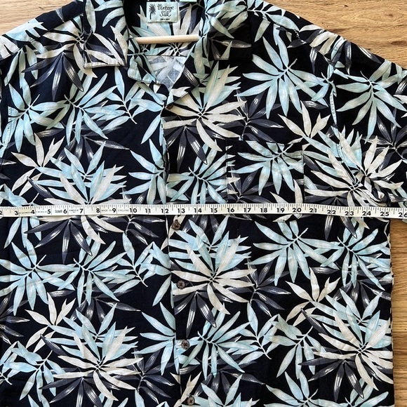 Vintage silk Men’s Tropical Hawaiian Button Down shirt - XL Tall - Picture 6 of 7